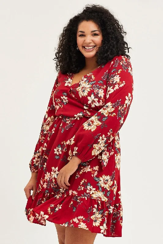 Evening women's dressesFloral Printskater Dress