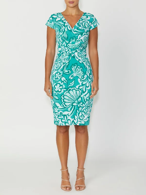 Patterned dresses for womenEmelynn Floral Jersey Dress