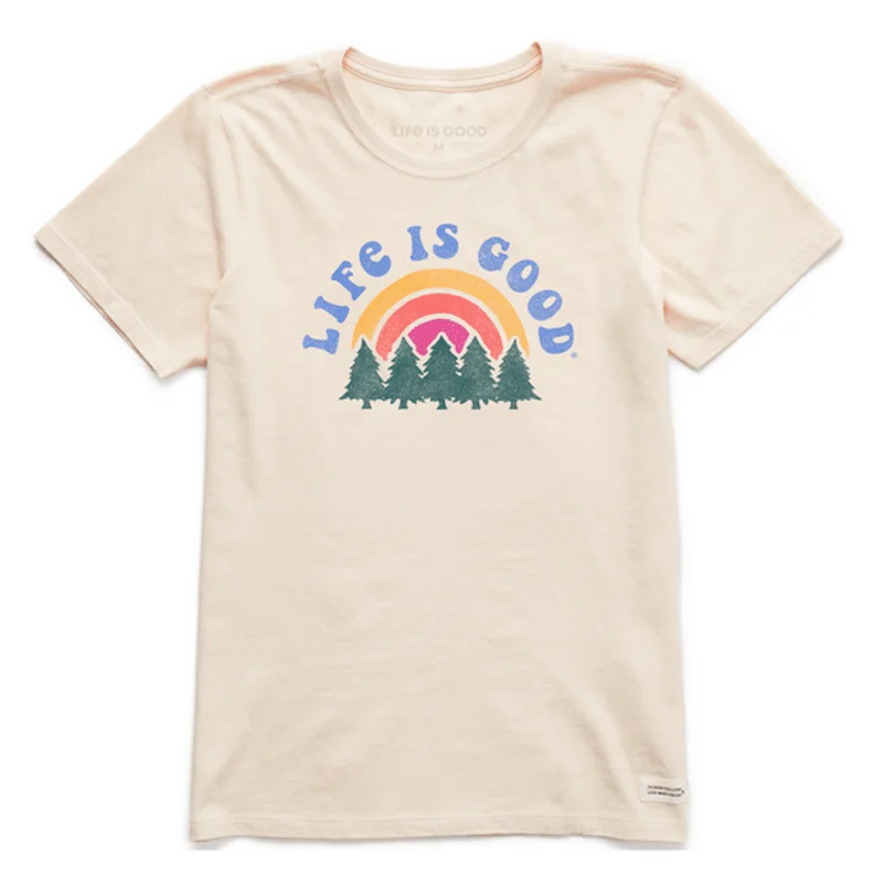 men's short-sleeved clothing with a stretch fabric for comfortWomen's Rainbow Forest Short Sleeve Tee