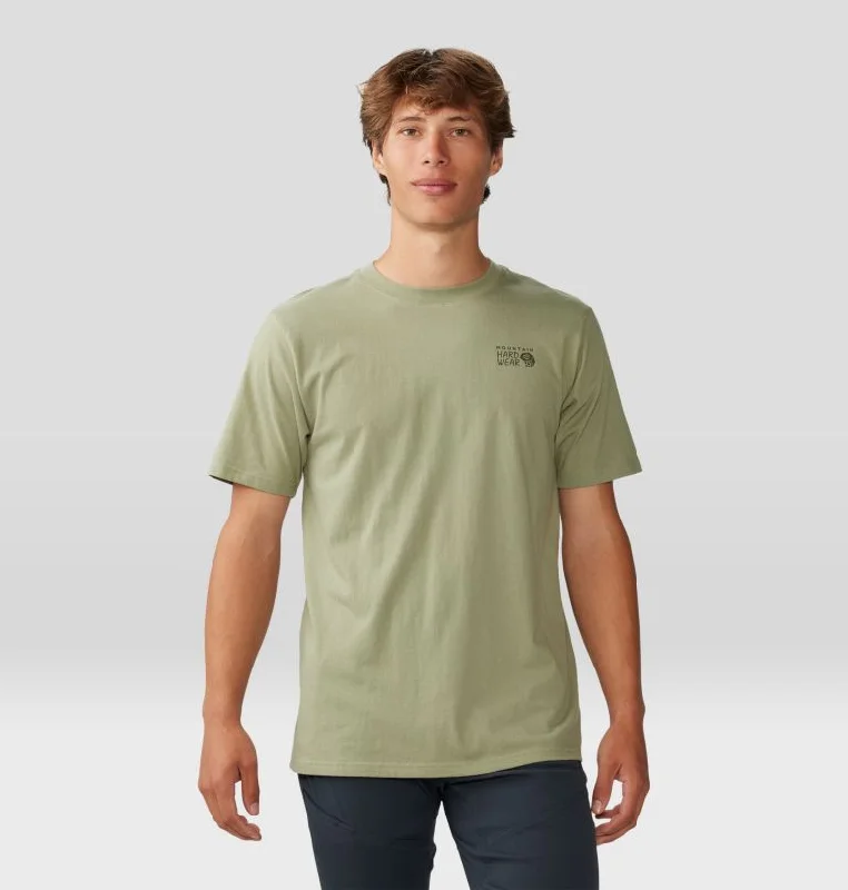 short-sleeved men's clothing that is machine washableMen's MHW Back Logo Short Sleeve - Mantis Green