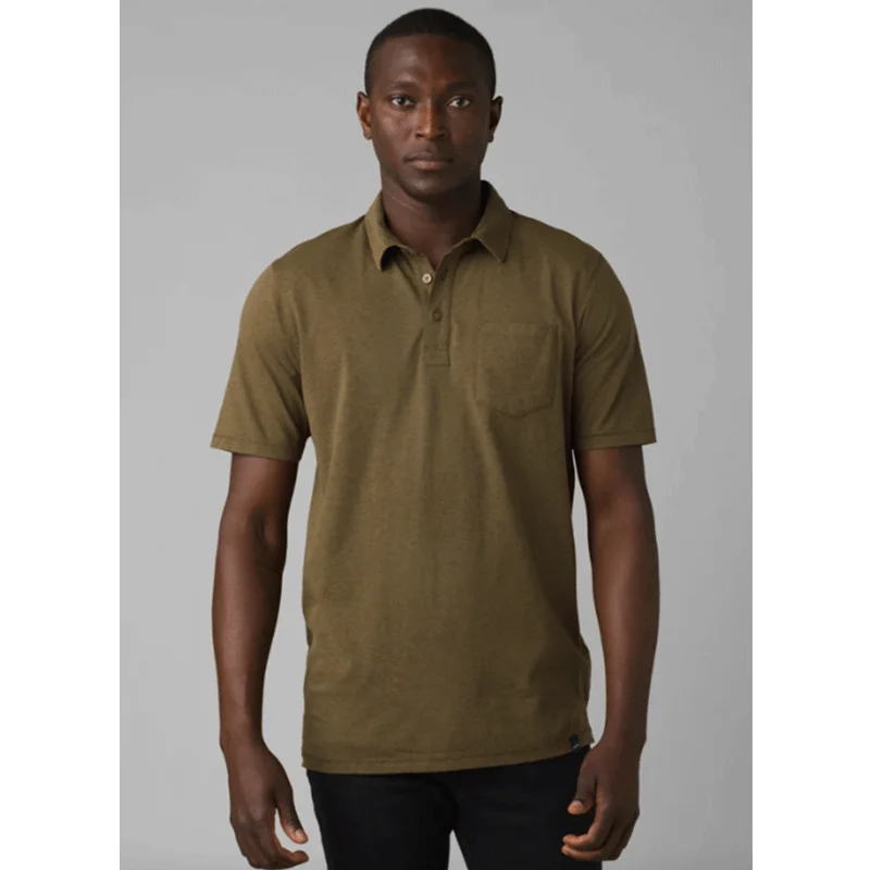short-sleeved men's clothing designed for all-day comfortMen's prAna Polo