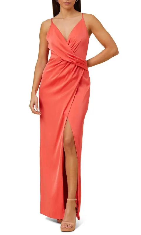 Velvet dresses for womenAidan Mattox MN1E207351 - Draped Dress