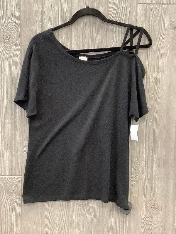 Chenille women's topsTop Short Sleeve By Kaleigh In Black, Size: S