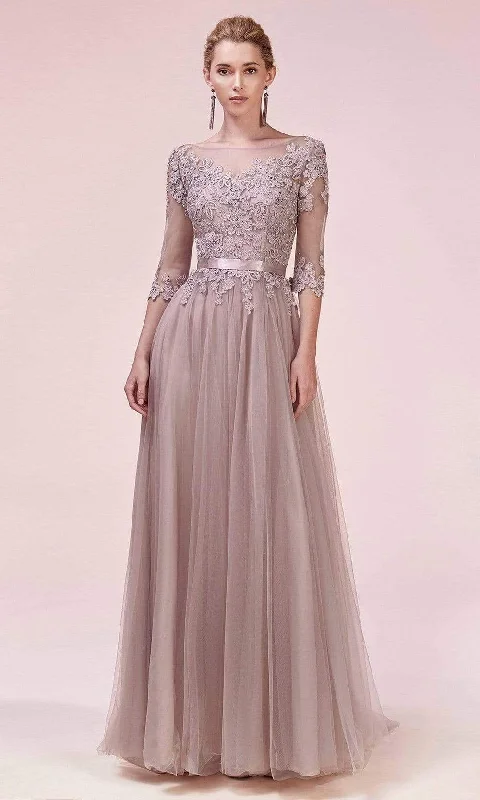 Mother-of-the-bride dressesAndrea and Leo - A0571 Bateau A-Line Prom Dress