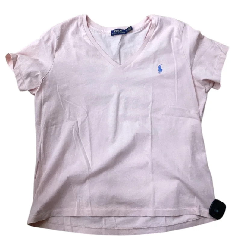 UV-protective women's topsTop Short Sleeve Designer By Ralph Lauren In Pink, Size: Xl