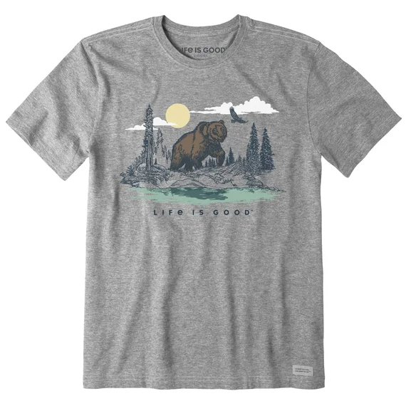 regular-fit short-sleeved men's topsMen's Grizzly Bear Forest Crusher Tee