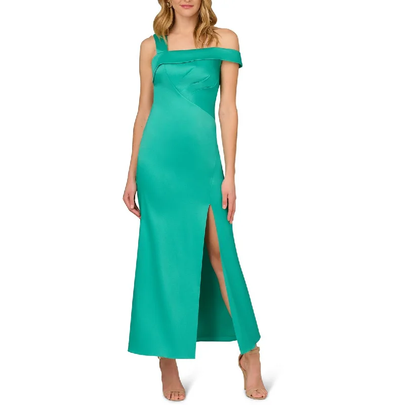 Evening women's dressesAidan Mattox Womens One Shoulder Long Evening Dress