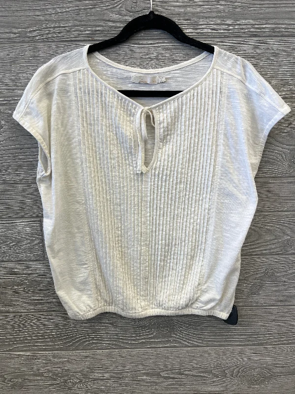 Black women's topsTop Short Sleeve By Prana In Cream, Size: Xs