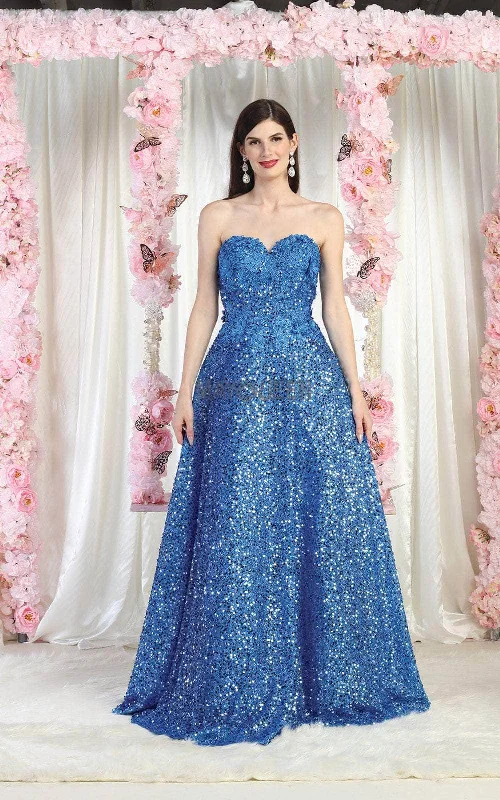 Godet dresses for womenMay Queen RQ8025 - Strapless Gown