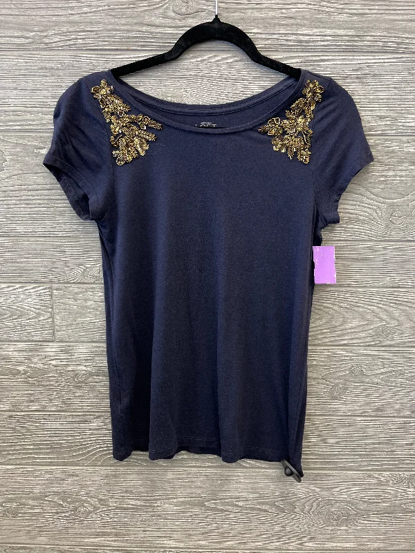 Plus-size women's topsTop Short Sleeve By Loft In Blue, Size: Xs