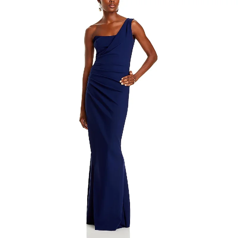 Vintage-inspired dresses for retro fashion loversChiara Boni Womens One Shoulder Long Evening Dress