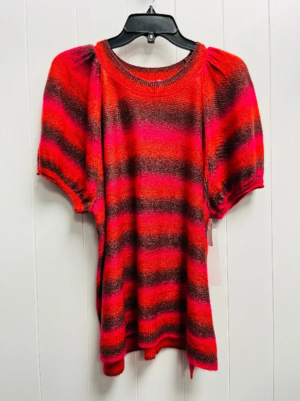 Women's casual topsTop Short Sleeve By Universal Thread In Pink & Red, Size: Xl