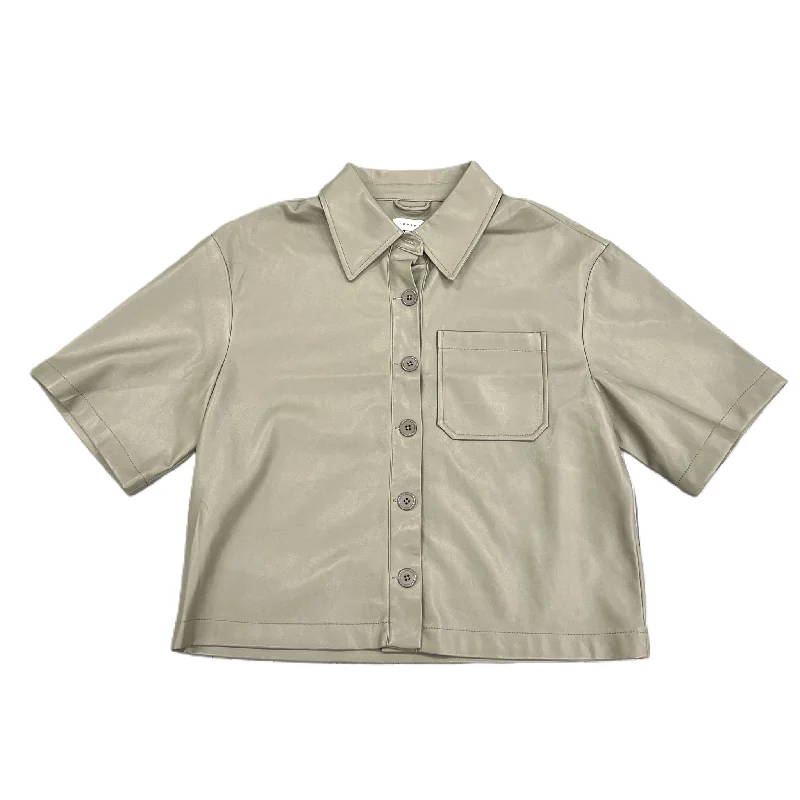 Lightweight women's topsTop Short Sleeve By Topshop In Green, Size: M