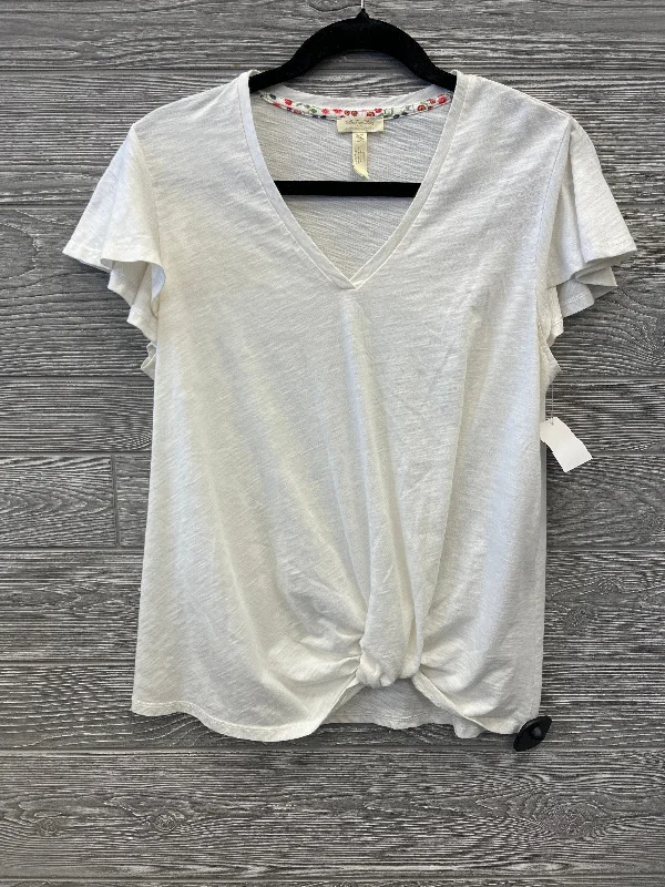 Lightweight women's topsTop Short Sleeve By Matilda Jane In White, Size: M