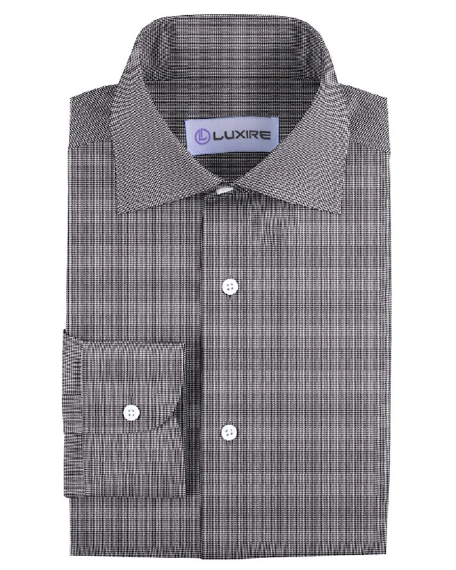 tailored-fit tops for menGrey Micro Houndstooth