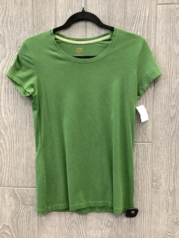Fitted women's topsTop Short Sleeve By Apt 9 In Green, Size: S