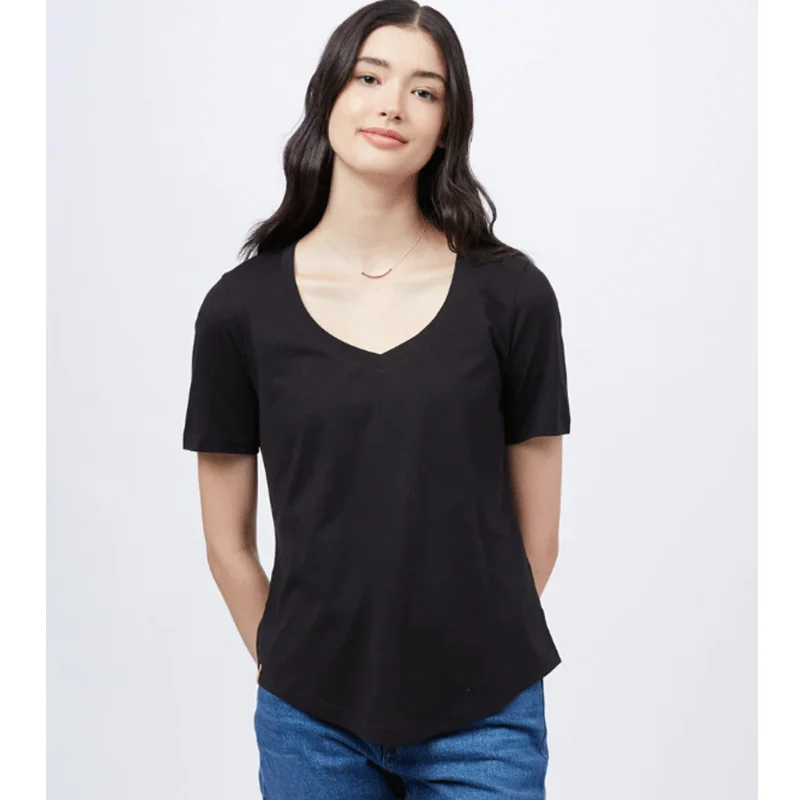 short-sleeved tops for men with an adjustable cuffWomen's TreeBlend V-Neck T-Shirt