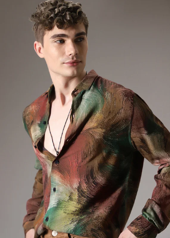 denim shirts for menBrush Feather Shirt