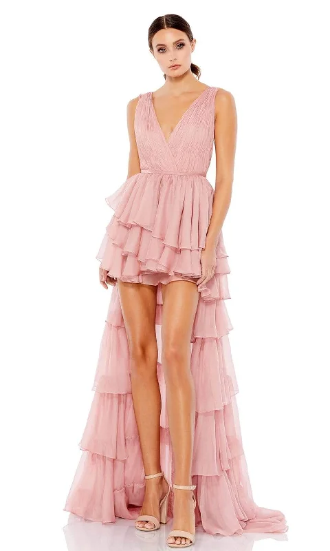 Halter dresses for womenIeena Duggal 55320 - Sleeveless Tiered Dress