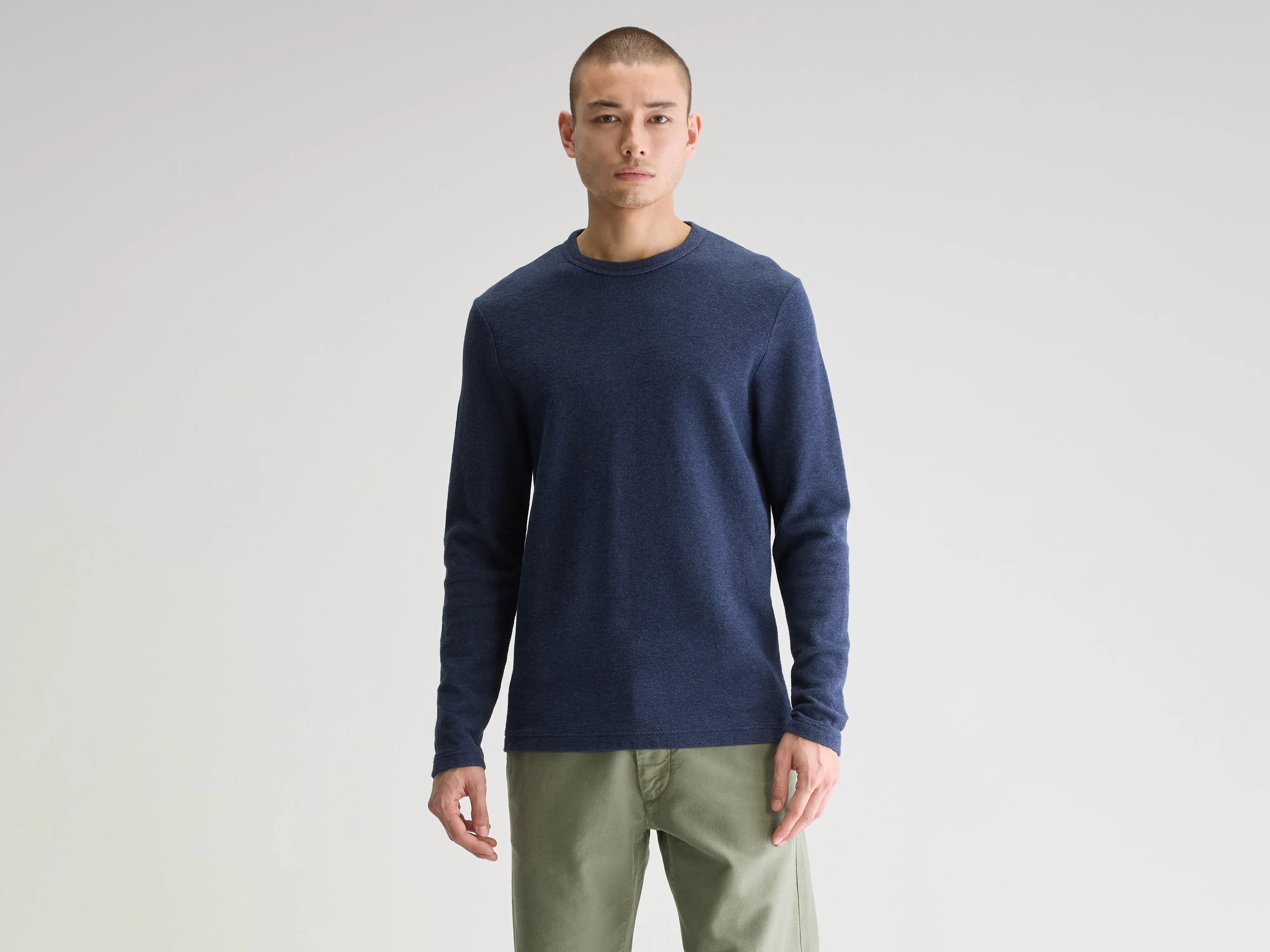 short-sleeved shirts for men with a vintage or retro feelFresh long-sleeve t-shirt (251 / M / OCEAN)