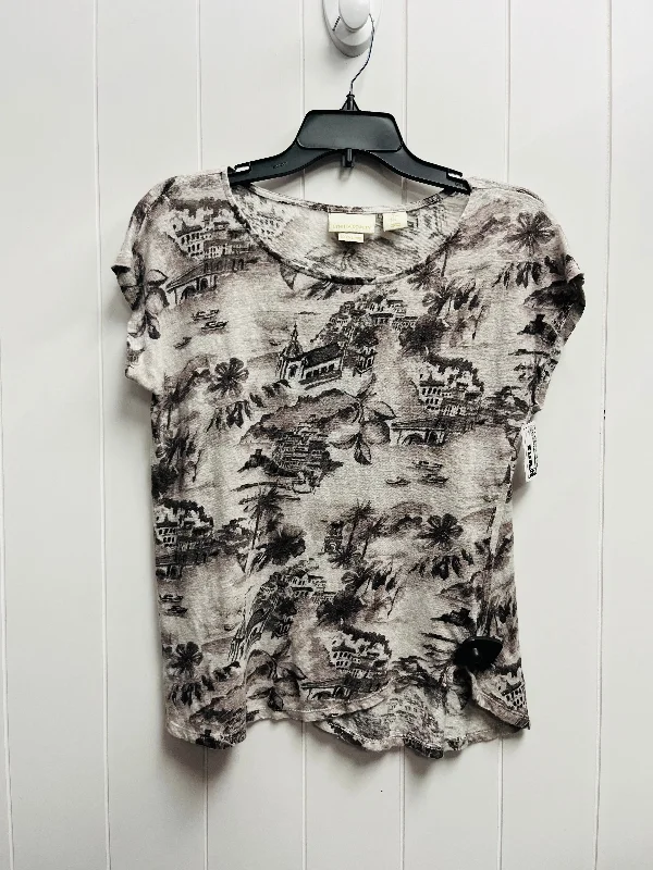 Evening women's topsTop Short Sleeve By Cynthia Rowley In Grey, Size: L