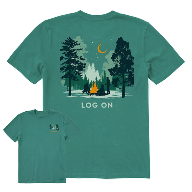 short-sleeved shirts for men that are perfect for travelMen's Log On Campfire Crusher-LITE Tee