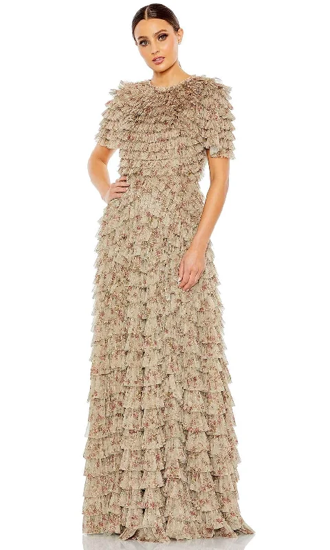 Sheath dresses for womenMac Duggal 8017 - Ruffled Evening Gown