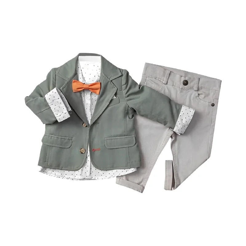 sports vests for menInfant and Toddler Boy's 3-Piece Suit with Fully LIned Jacket, Pants and Button Up Shirt