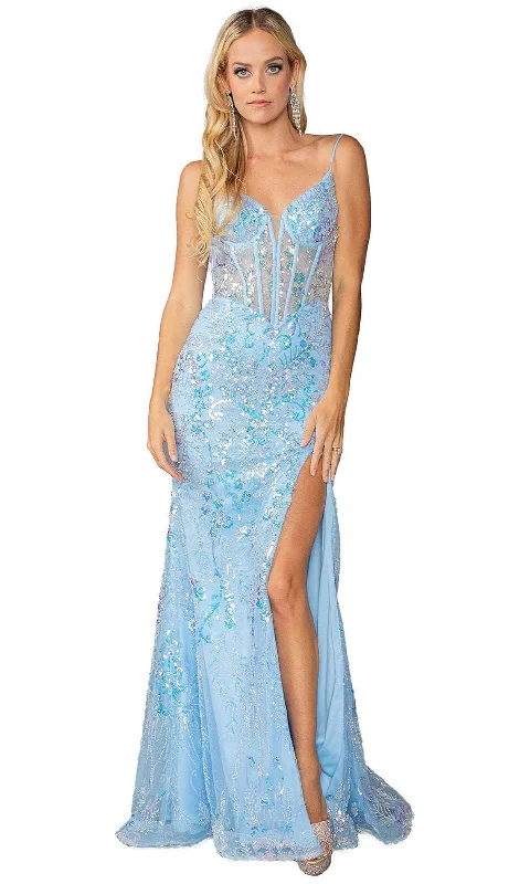Designer dresses for high-end fashionDancing Queen 4422 - Sleeveless Sequin Gown
