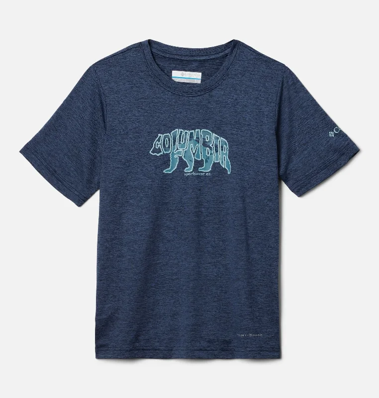 dressing up short-sleeved men's shirts for formal eventsBoys' Mount Echo Short Sleeve Graphic Shirt - Collegiate Navy/Bearly Stroll