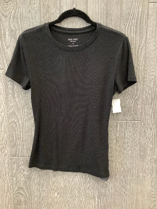 Athletic women's topsTop Short Sleeve By Nine West In Black, Size: S