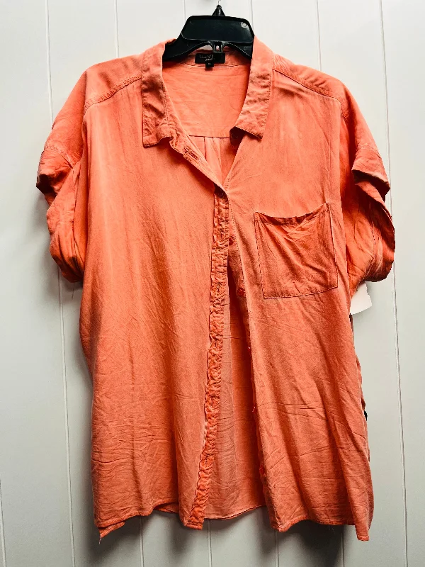 Running women's topsTop Short Sleeve By Velvet Heart In Orange, Size: Xl