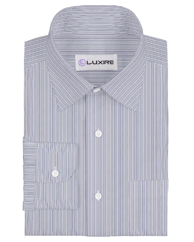 cropped tops for menAlumo Dual Blue Stripes