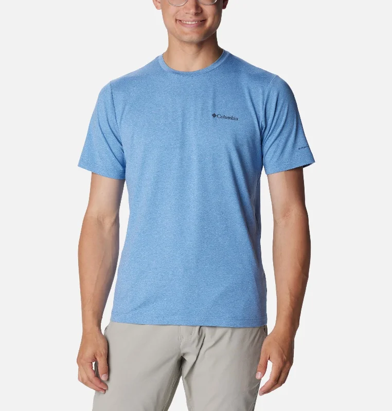 short-sleeved shirts for men with a relaxed, casual fitMen's Tech Trail Crew Neck II Short Sleeve - Skyler Heather