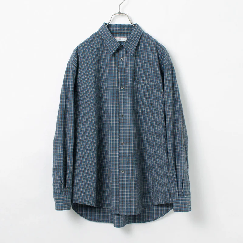 tops designed for layering for menFUJITO / Big Size Shirt Small Check