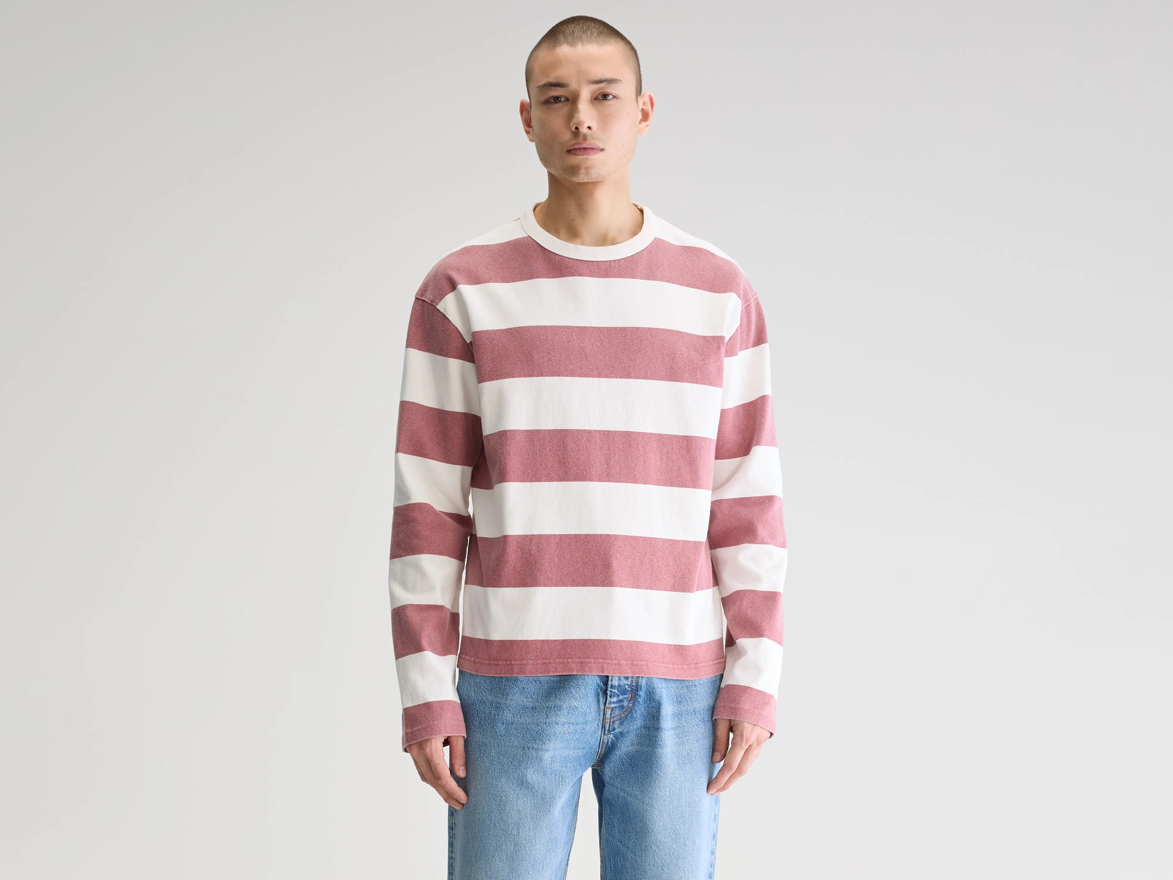 short-sleeved shirts for men with a relaxed, casual fitFuller long-sleeve t-shirt (251 / M / STRIPE B)