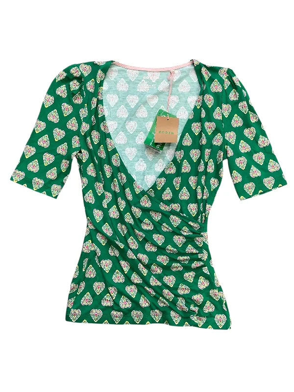 Summer women's topsTop Short Sleeve By Boden In Green, Size: Xs