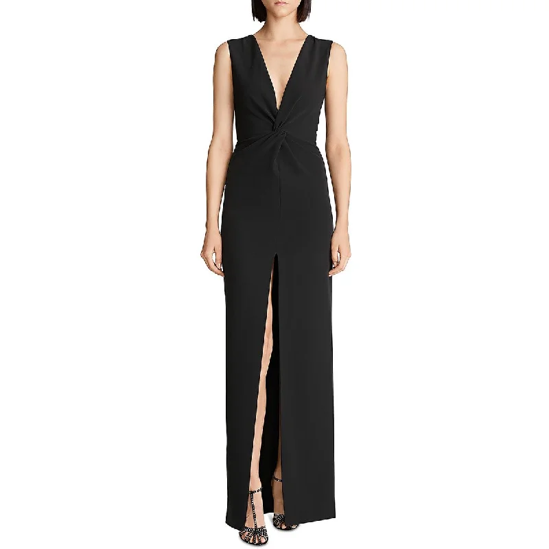 Flowy dresses for womenHalston Womens Melanie Sleeveless Long Evening Dress