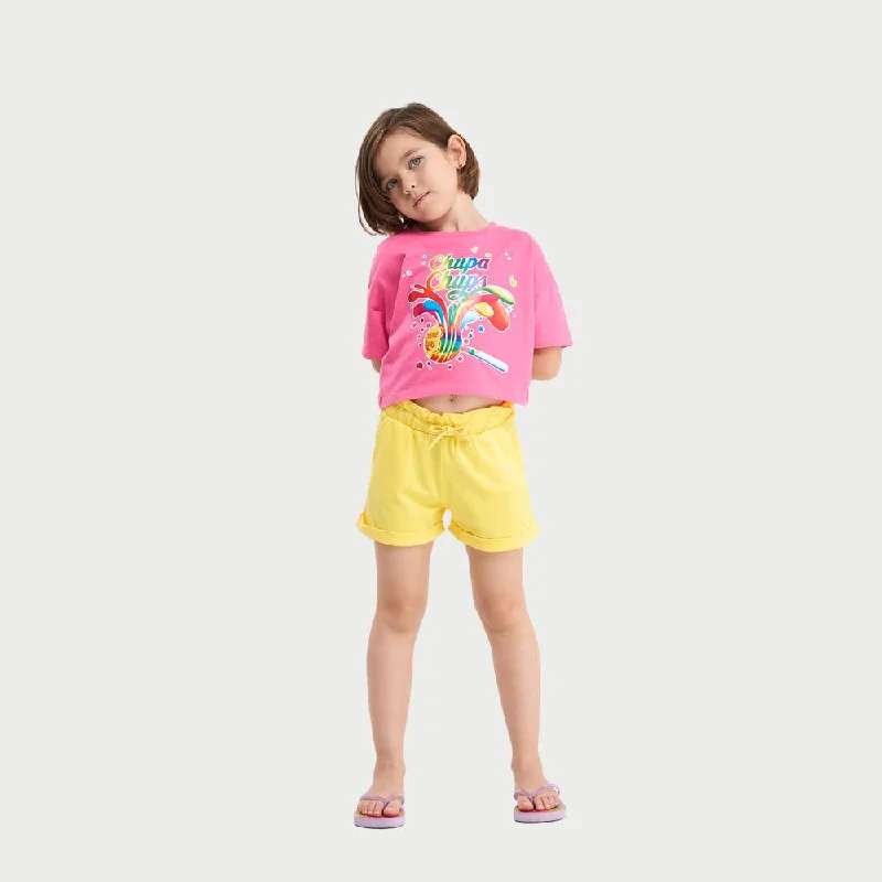 tops with embroidery for menGathered Waistband Shorts