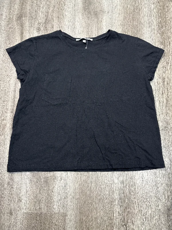 Easy-care women's topsTop Short Sleeve Basic By The Tiny Closet In Black, Size: Xs