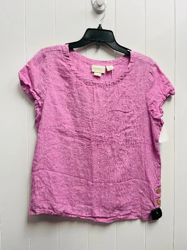 Spaghetti strap women's topsTop Short Sleeve By Cynthia Rowley In Purple, Size: L