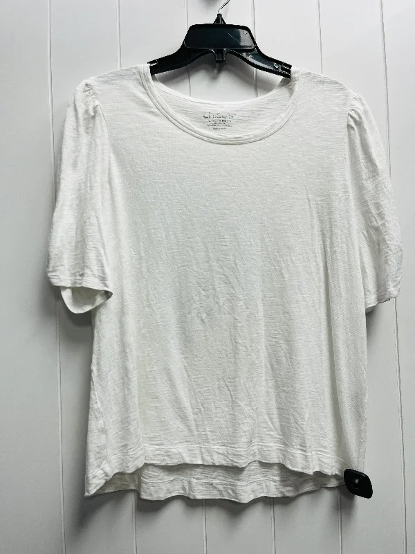Off-the-shoulder women's topsTop Short Sleeve By Chicos In White, Size: Xl