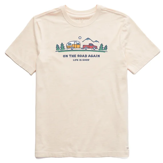 short-sleeved shirts for men with a relaxed, casual fitMen's On The Road Again Trailer Short Sleeve Tee