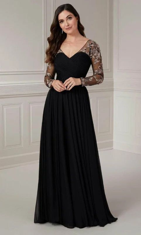 Low-cut dresses for womenChristina Wu Elegance 17120 - Long Sleeve Evening Dress
