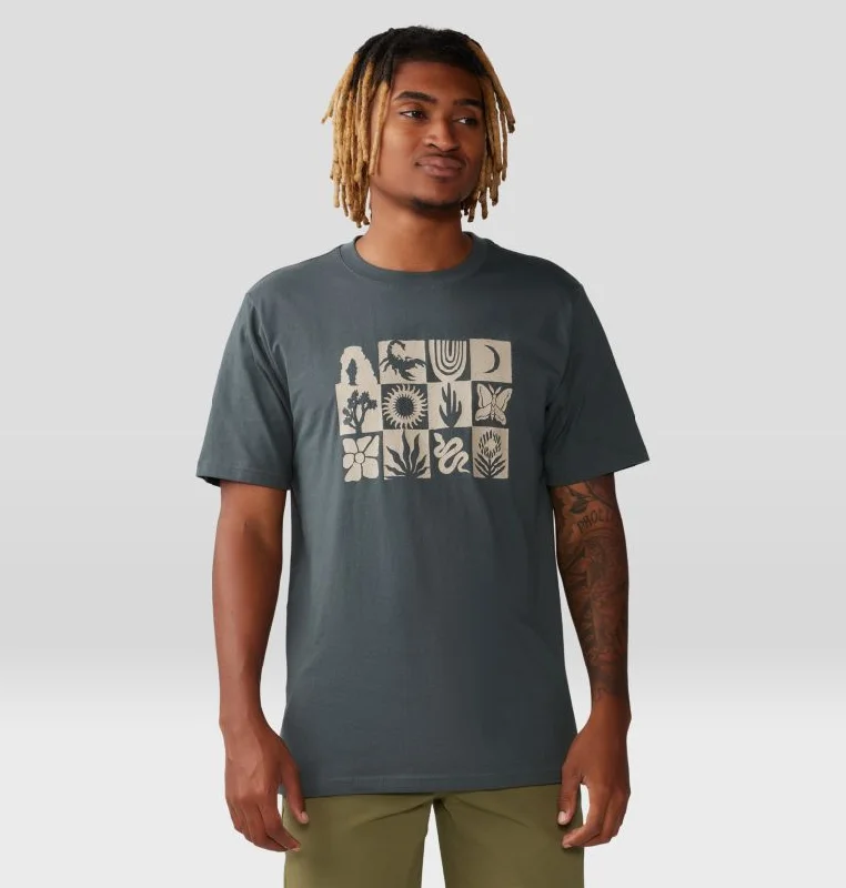 short-sleeved men's tops designed for layeringMen's Desert Check Short Sleeve - Volcanic