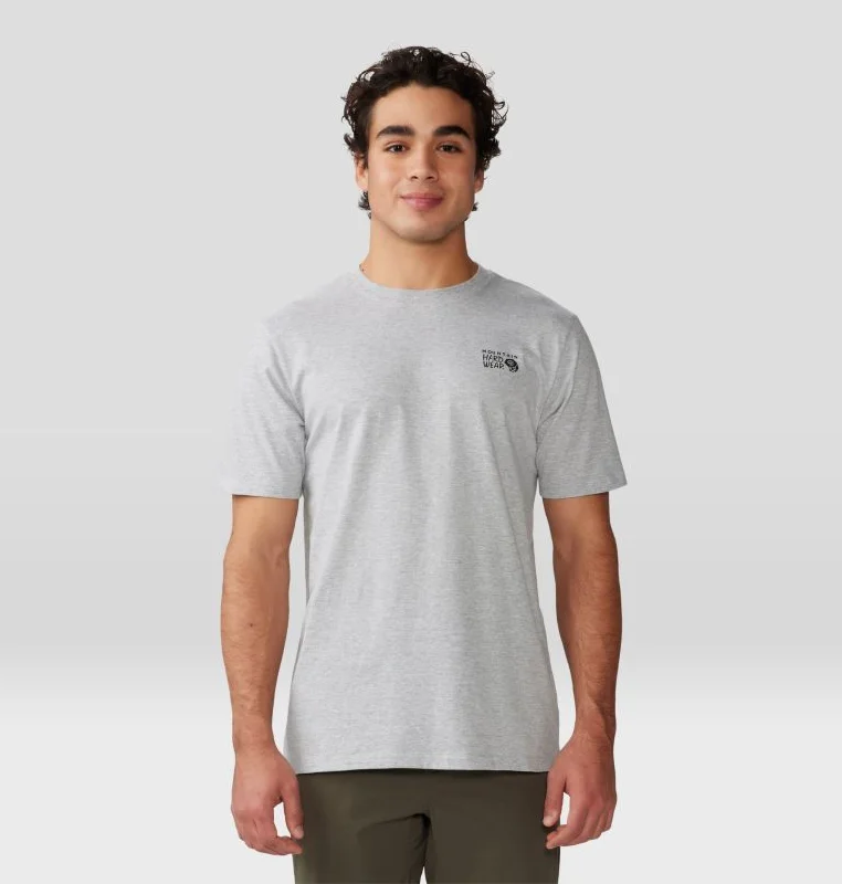 short-sleeved shirts for men with a wrinkle-resistant finishMen's MHW Back Logo Short Sleeve - Hardwear Grey