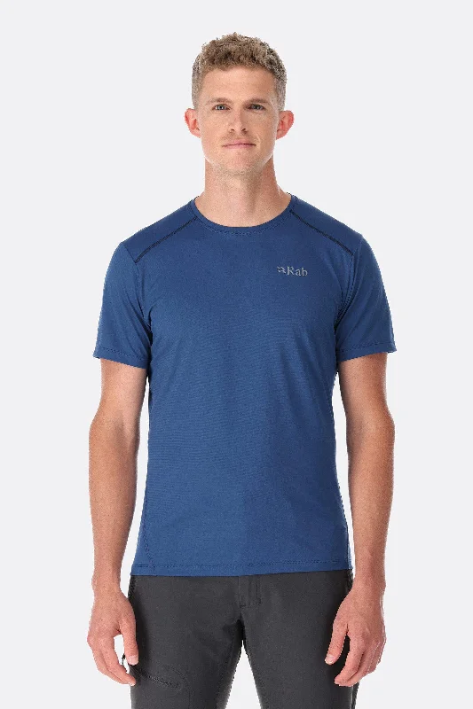 polyester short-sleeved shirts for menMen's Force Tee - Nightfall Blue