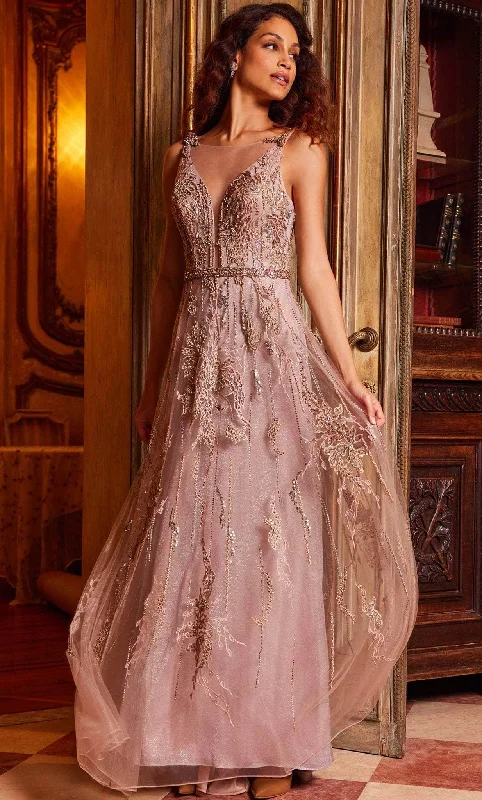 High-neck dresses for womenJovani 24057 - A-Line Gown