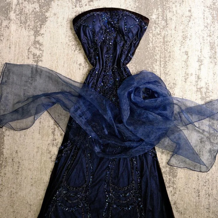 Gym wear dresses for athletic activitiesBlue gorgeous exquisite beading long elegant tulle ball gown evening dress gh3222