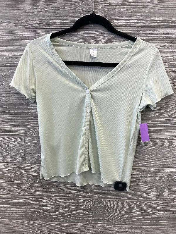 Summer women's topsTop Short Sleeve By Clothes Mentor In Green, Size: S